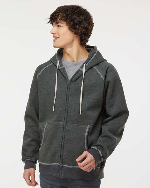 King Fashions KP8017 - EXTRA HEAVY FULL ZIP HOODED JACKET