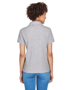 Devon & Jones D100W - Polo Pima Piqué à manches courtes et col en Y pour femmes