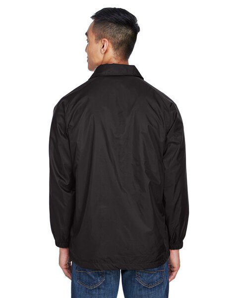 Harriton M775 - All-Weather Nylon Taffeta Staff Jacket with Jersey