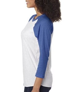 Next Level 6051 - T-shirt raglan unisexe à manches trois-quarts en tri-blende