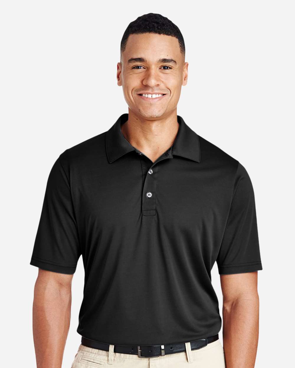 Team 365 TT51 - Men's Zone Performance Polo - Black | Wordans Canada