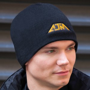 AJM 5Z030M - Lightweight Acrylic Board Toque, Rib knit