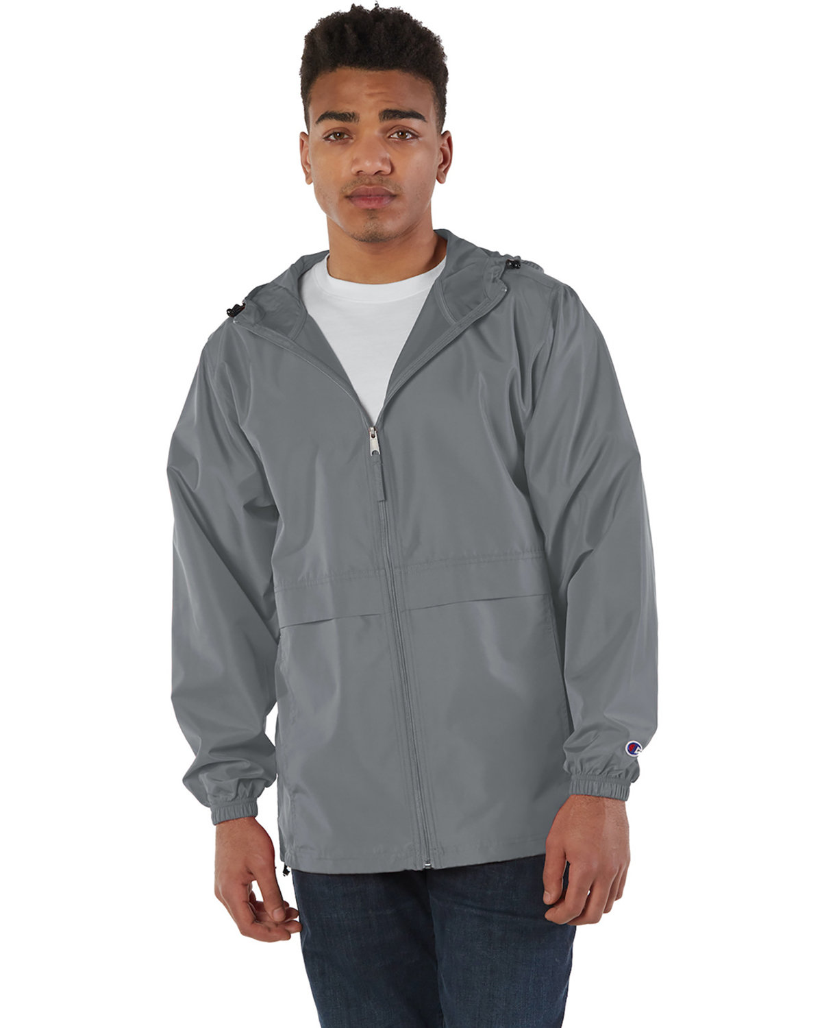 Champion CO125 - Adult Full-Zip Anorak Jacket - Black | Wordans Canada