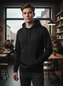 Blank Activewear ML475 - Hoodie Mock Neck, Knit, 100% Polyester PK Fleece