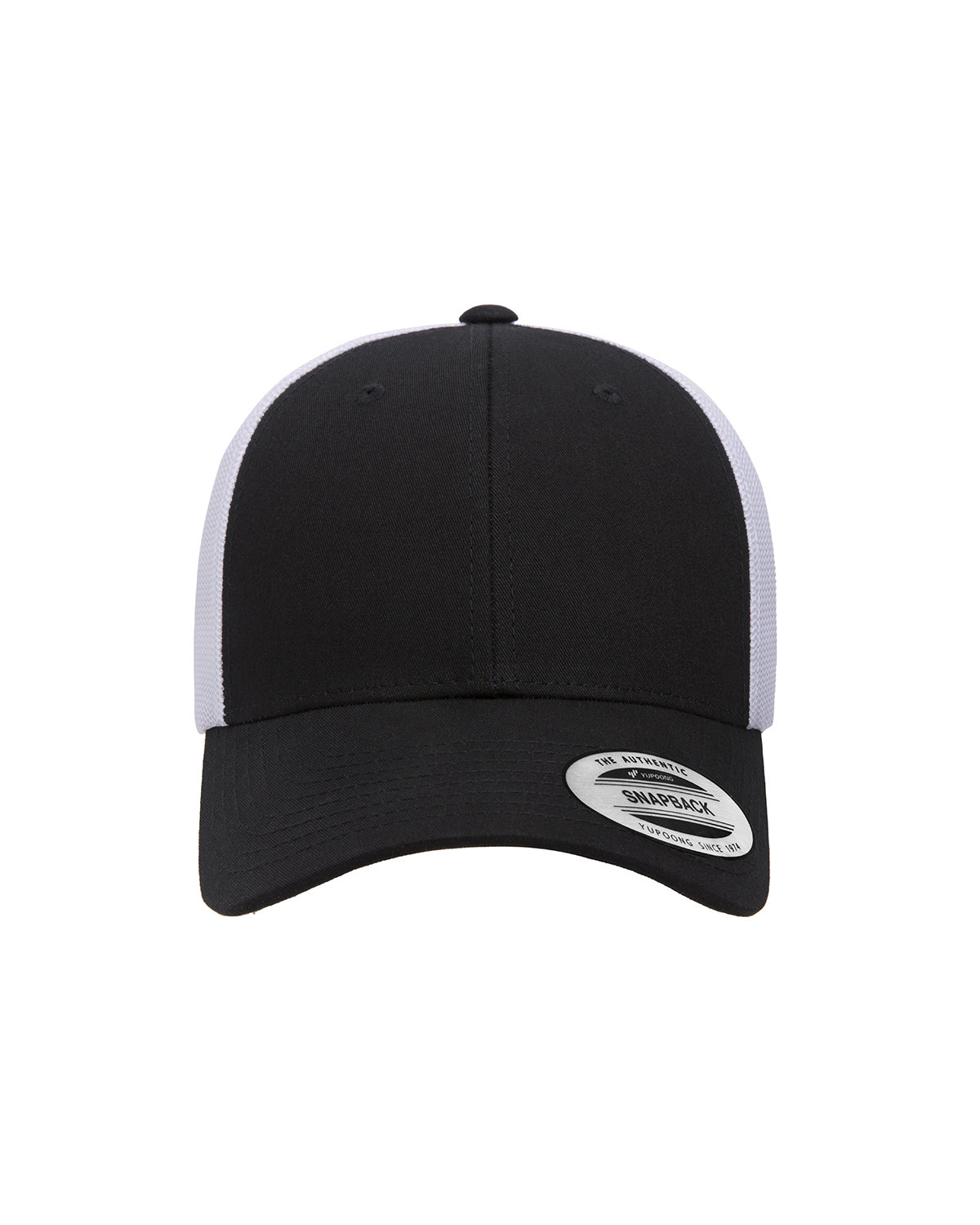 Yupoong 6601T - Classics® Low Profile 2-Tone Trucker Cap - Black