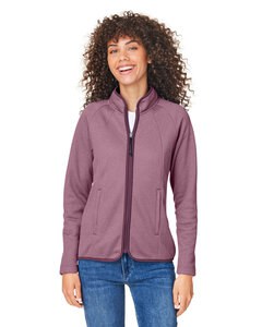 Core365 CE72W - Ladies Venture Heathered Stripe Full-Zip
