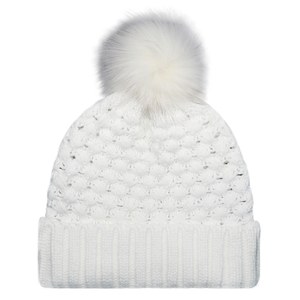 AJM 9L580L - Acrylique, Toque (fausse fourrure à pompon 12cm, pour femmes)