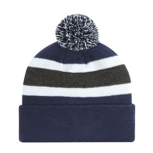AJM 9S243J - Junior, Acrylic Cuff Toque (Pom Pom 8cm, Junior)