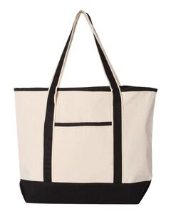 Q-Tees Q1500 - Large Canvas Deluxe Tote