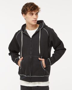 King Fashions KP8017 - EXTRA HEAVY FULL ZIP HOODED JACKET