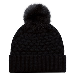 AJM 9L580L - Acrylique, Toque (fausse fourrure à pompon 12cm, pour femmes)