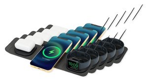 Pack de 5 GiftRetail 102455 - Chargeur sans fil compact pliable Newton