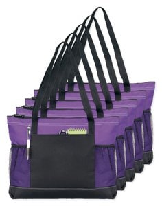 Pack de 5 GiftRetail P1100 - Sélectionner le sac fourre-tout zippé