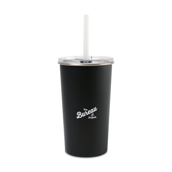 Arlo Classics Stainless Steel Tumbler with Straw - 20 Oz.